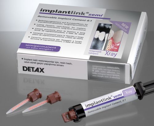 牙齿修复牙齿胶粘剂 - implantlink® semi Xray - DETAX GmbH & Co. KG   - 临时