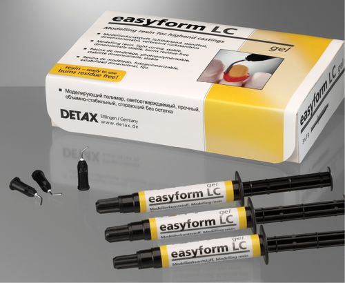 树脂材质牙科材料 - easyform LC - DETAX GmbH & Co. KG   - 流动式 / 模型制作 / 凝胶
