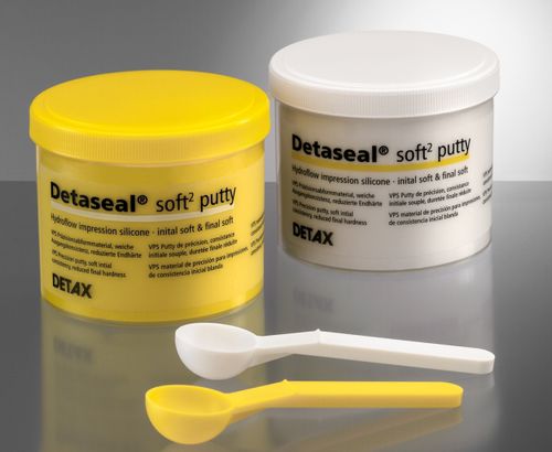 硅胶牙科材料 - Detaseal® hydroflow soft2 - DETAX GmbH & Co. KG   - 用于印模托盘 / 白色