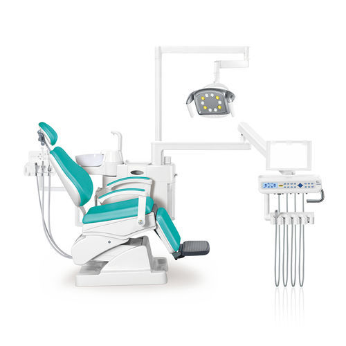 带椅子牙科治疗设备 - AL-398Sanore - Foshan Anle Medical Apparatus - 具有活动头枕 / 带卫生系统 / 带器械架