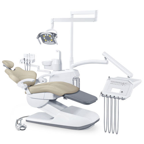 带椅子牙科治疗设备 - AL-388SD - Foshan Anle Medical Apparatus - 具有活动头枕 / 带卫生系统 / 带器械架