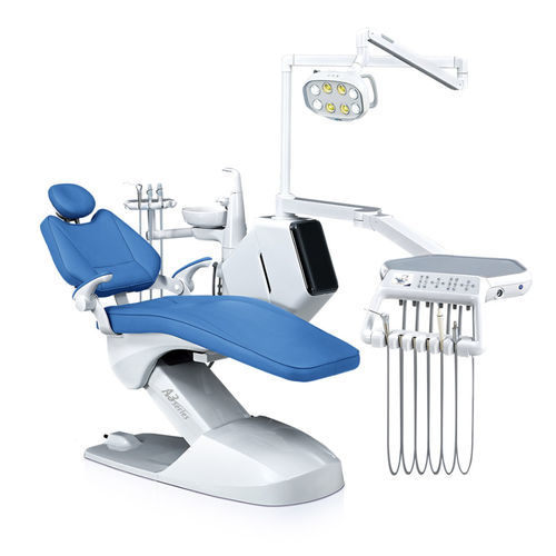 带电动椅牙科治疗设备 - KLT-6220 A3 - Foshan Roson Medical Instrument - 具有活动头枕 / 带卫生系统 / 带器械架