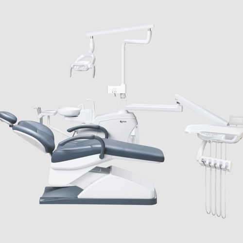 带电动椅牙科治疗设备 - Classic N2+ - Foshan Roson Medical Instrument - 具有活动头枕 / 带卫生系统 / 带器械架