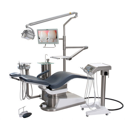 带椅子牙科治疗设备 - D2-EC - DKL CHAIRS GmbH - 紧凑型 / 具有活动头枕 / 带监护仪