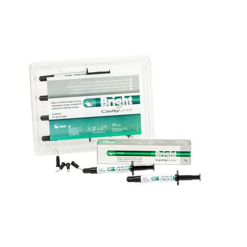 氟化物牙科材料 - BRIGHT Cavity Liner  - DMP - 牙齿修复 / 用于根管充填 / 光聚合