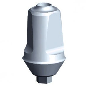 钛种植体基台 - MDS50-750-HI - EASY SYSTEM IMPLANT - 内六角形 / 直线型