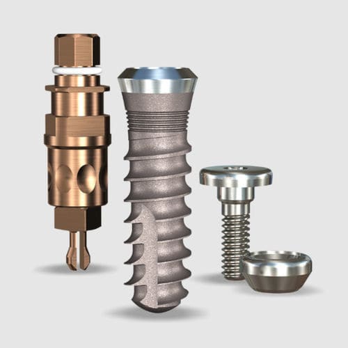 圆柱形牙齿植入物 - SWISHPLUS™  - Implant Direct Europe - 钛 / 内八角形 / 内部