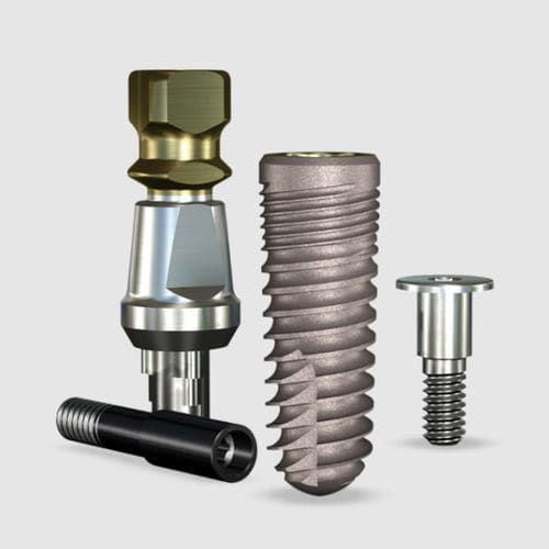 锥形牙齿植入物 - REACTIVE™ - Implant Direct Europe - 钛 / 内部三叶 / 直线型