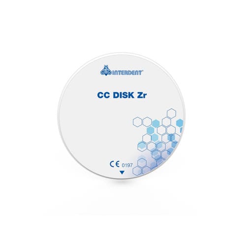 陶瓷牙科材料 - CC Disk Zr/HT - Interdent - 氧化锆 / CAD/CAM / 铣削