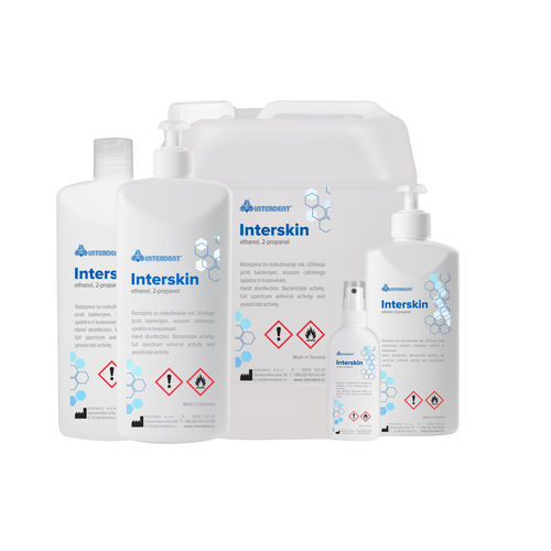 96%消毒洗手液 - INTERSKIN - Interdent - 500毫升 / 1000mL / 5000mL