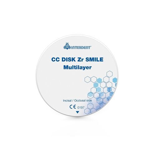 氧化锆牙科材料 - CC Disk Zr SMILE Multilayer - Interdent - 焦硅酸锂 / 瓷质 / 牙齿修复