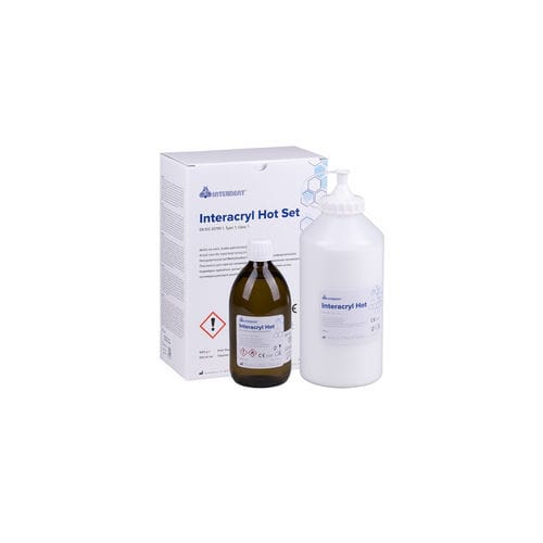 丙烯塑料牙科材料 - INTERACRYL HOT - Interdent - 树脂材质 / 牙科实验室 / 用于假牙制造