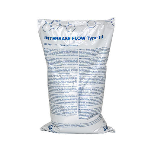 石膏牙科材料 - INTERBASE FLOW - Interdent - 用于解剖模型 / 牙科实验室 / 粉末