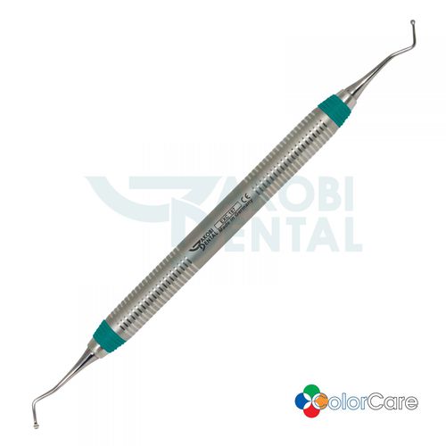 勺牙挖器 - EXC187 - Jakobi Dental GmbH - ColorCare手柄 / 不锈钢