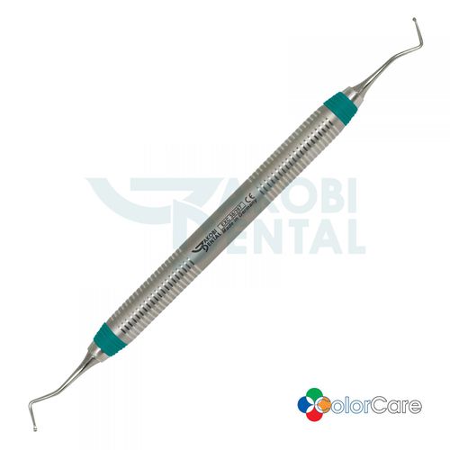 勺牙挖器 - EXC38/397 - Jakobi Dental GmbH - ColorCare手柄 / 不锈钢