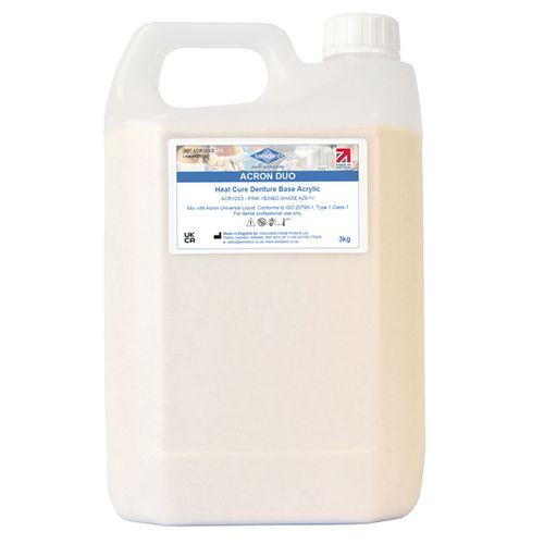 丙烯塑料牙科材料 - Acron Duo - KEMDENT ASSOCIATED DENTAL PRODUCTS LTD   - 牙科实验室 / 用于假牙制造 / 半透明