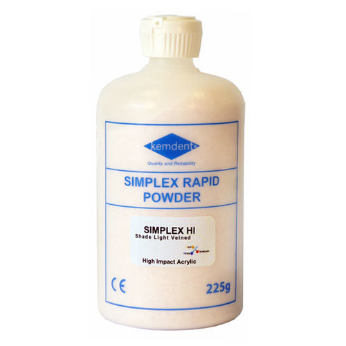 丙烯塑料牙科材料 - SIMPLEX HI - KEMDENT ASSOCIATED DENTAL PRODUCTS LTD   - 牙科实验室 / 粉末