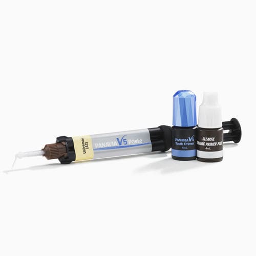 牙齿修复牙齿胶粘剂 - PANAVIA™ V5  - Kuraray Noritake Dental - 树脂 / 用于陶瓷 / 用于金属