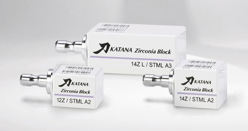氧化锆牙科材料 - KATANA™ ZIRCONIA BLOCK - Kuraray Noritake Dental - 牙齿修复 / CAD/CAM / 后牙