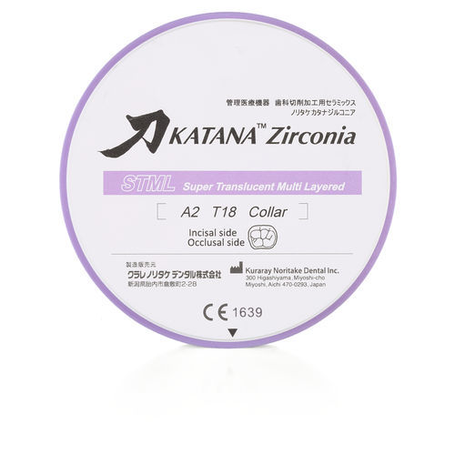 氧化锆牙科材料 - KATANA™ STML  - Kuraray Noritake Dental - 牙齿修复 / 半透明