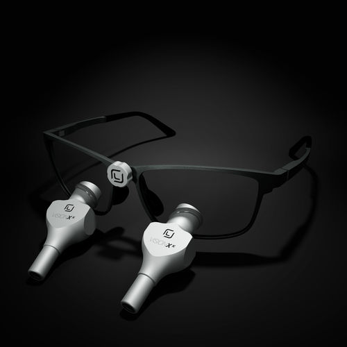 眼镜框双筒放大镜 - VISIONX K 4.0 / 5.0 / 6.0 - I.C.Lercher - 带有医用头灯 / 双目