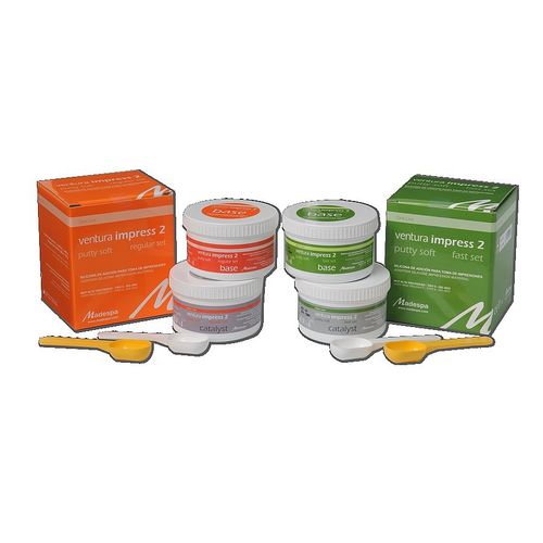 硅胶牙科材料 - ventura impress 2 - MADESPA S.A.   - 用于印模托盘 / 用于牙嵌 / 用于牙齿填补物