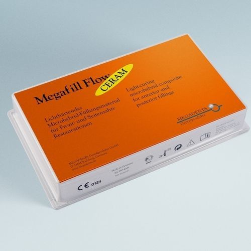 合成流体牙科材料 - Megafill Flow CERAM - MEGADENTA Dentalprodukte GmbH   - 混合复合材料 / 牙齿修复 / 用于餐饮业