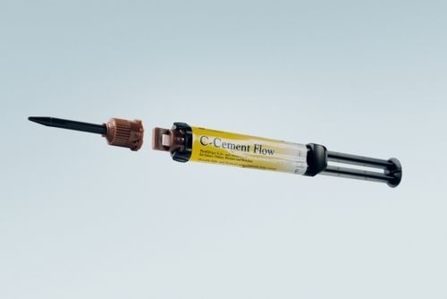 牙桥牙齿胶粘剂 - C-Cement Flow - MEGADENTA Dentalprodukte GmbH   - 用于牙冠 / 用于牙嵌 / 用于牙齿填补物