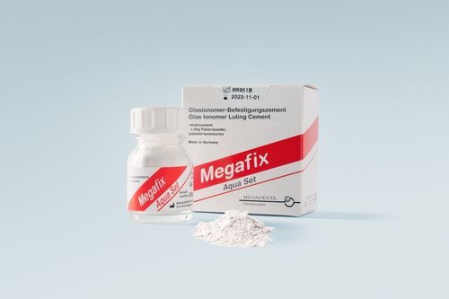 牙桥牙齿胶粘剂 - Megafix - MEGADENTA Dentalprodukte GmbH   - 用于牙冠 / 用于牙嵌 / 牙齿修复