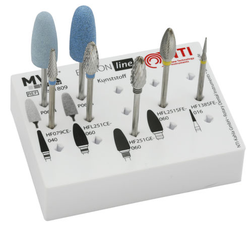 牙科实验室铣刀 - Kunstoff-Set - MVK-line - 碳化物 / 硅胶 / 切割
