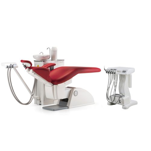 电动液压椅牙科治疗设备 - Carving Plus Cart - O.M.S. S.p.A. OFFICINE MECCANICHE SPECIALIZZATE   - 紧凑型 / 带器械架