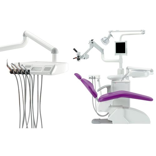电动液压椅牙科治疗设备 - Universal ML DROP - O.M.S. S.p.A. OFFICINE MECCANICHE SPECIALIZZATE   - 紧凑型 / 带监护仪 / 带器械架