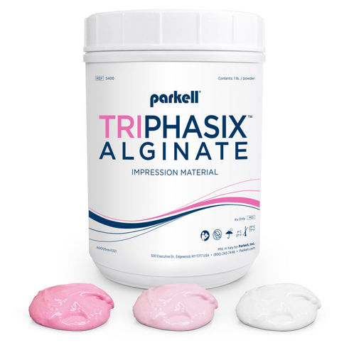 藻酸盐牙科材料 - TriPhasix™ - Parkell Inc.   - 用于印模托盘 / 白色