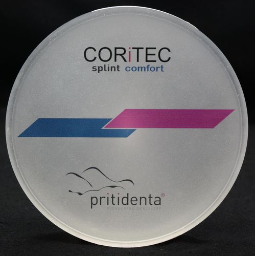 热塑性塑料牙科材料 - CORiTEC splint comfort - pritidenta GmbH - 牙齿修复 / CAD/CAM / 铣削