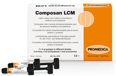 混合复合材料牙科材料 - Composan LCM - Promedica Dental Material GmbH   - 用于牙冠 / 用于牙嵌 / 用于根管充填