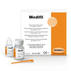 牙齿修复牙齿胶粘剂 - Medifil - Promedica Dental Material GmbH   - 玻璃离聚物