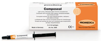 玻璃离聚物牙科材料 - Composeal - Promedica Dental Material GmbH   - 牙齿修复 / 光聚合 / 不透射线