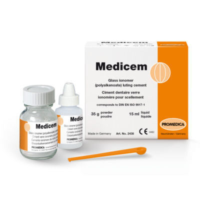 牙桥牙齿胶粘剂 - Medicem - Promedica Dental Material GmbH   - 用于牙冠 / 用于牙嵌 / 用于牙齿填补物