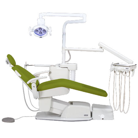 带椅子牙科治疗设备 - 8000DY POST MOUNTED - Summit Dental Systems   - 带器械架 / 带照明 / 儿科