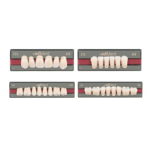 亚克力假牙 - Odident - Unidesa-odi Union Dental SA   - 半透明 / 解剖学