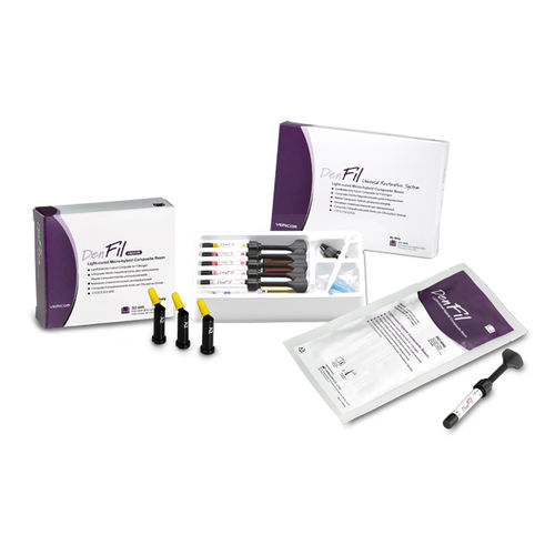 混合复合材料牙科材料 - DenFil - VERICOM Co., Ltd.   - 树脂材质 / 牙齿修复 / 用于治疗固定托