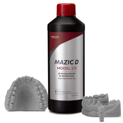 树脂材质牙科材料 - MAZIC D  2.0 - VERICOM Co., Ltd.   - 用于3D打印 / 正畸 / 模型制作