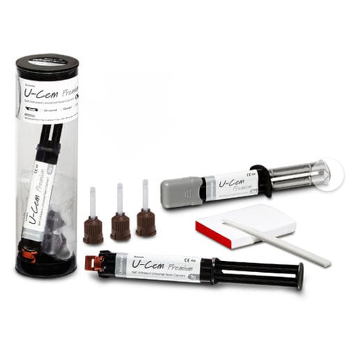 牙嵌牙齿胶粘剂 - U-Cem Premium - VERICOM Co., Ltd.   - 用于牙齿填补物 / 用于牙冠 / 用于牙桥