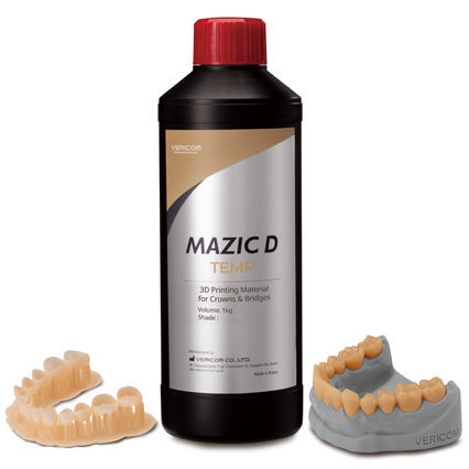 3D打印牙科材料 - MAZIC D TEMP - VERICOM Co., Ltd.   - 用于牙冠 / 用于牙桥 / 生物相容性