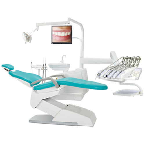 带椅子牙科治疗设备 - V200 - Suzhou Victor Medical Equipment - 带监护仪 / 带器械架 / 带照明