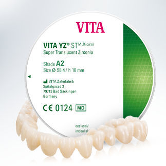 氧化锆牙科材料 - YZ® ST - VITA Zahnfabrik H. Rauter GmbH & Co.KG  /德国维他公司 - 牙齿修复 / CAD/CAM / 单色