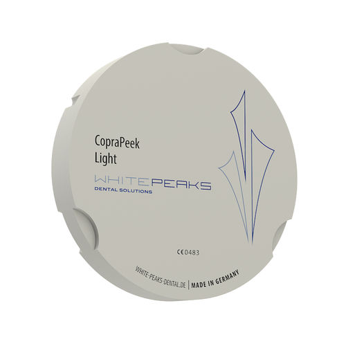 PEEK牙科材料 - CopraPeek 95 ZZ - Whitepeaks Dental Solutions GmbH - 用于牙冠 / 用于牙桥 / 生物相容性