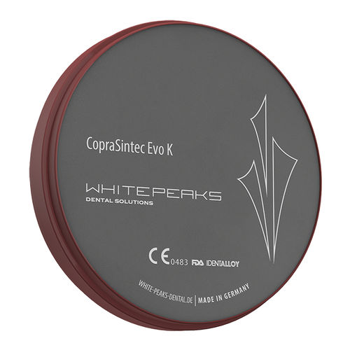 钴铬合金牙科材料 - CopraSintec Evo K - Whitepeaks Dental Solutions GmbH - 牙齿修复 / 铣削