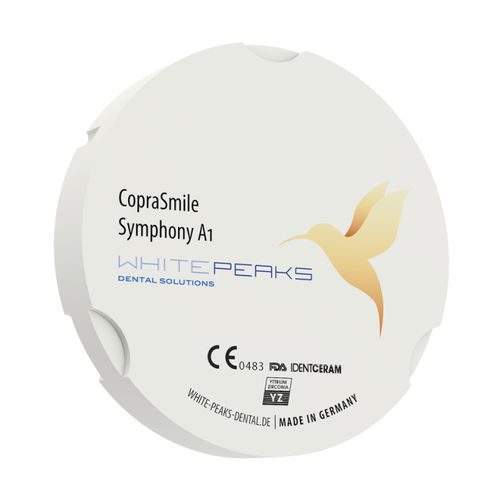 氧化锆牙科材料 - CopraSmile Symphony 95 ZZ - Whitepeaks Dental Solutions GmbH - 牙齿修复 / 后牙 / 后牙