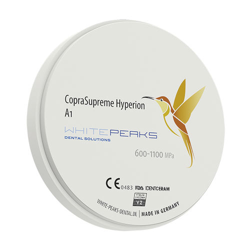 氧化锆牙科材料 - CopraSupreme Hyperion 98 - Whitepeaks Dental Solutions GmbH - 牙齿修复 / 高透明 / 不透明